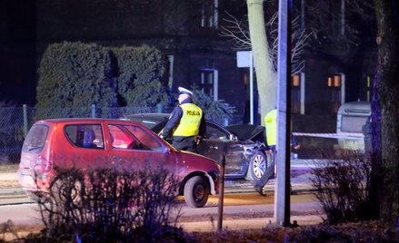 Miejsce wypadku samochodowej kolumny rządowej z udziałem premier Beaty Szydło w Oświęcimiu