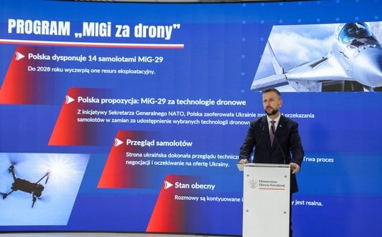 Wicepremier, minister obrony narodowej Władysław Kosiniak-Kamysz podczas konferencji prasowej w Wojs
