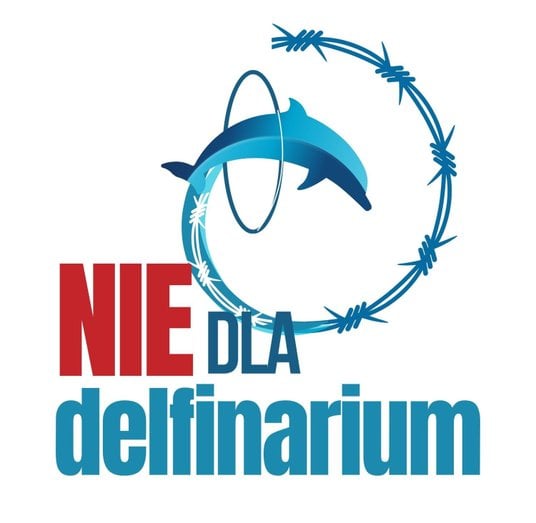 Logo akcji „Nie dla delfinarium”