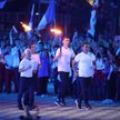 Sztafetę znicza olimpijskiego stworzyli Robert Korzeniowski, Maja Włoszczowska, Dawid Tomala, Marcin