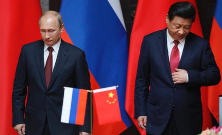 Prezydenci Władimir Putin i Xi Jinping