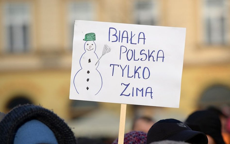 Kraków, manifestacja "Rasizm nie przejdzie"