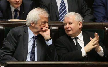 Wicemarszałek Sejmu Ryszard Terlecki i prezes PiS Jarosław Kaczyński