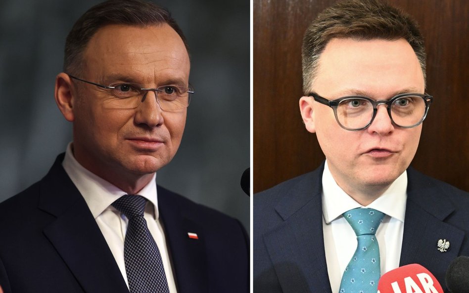 Andrzej Duda i Szymon Hołownia