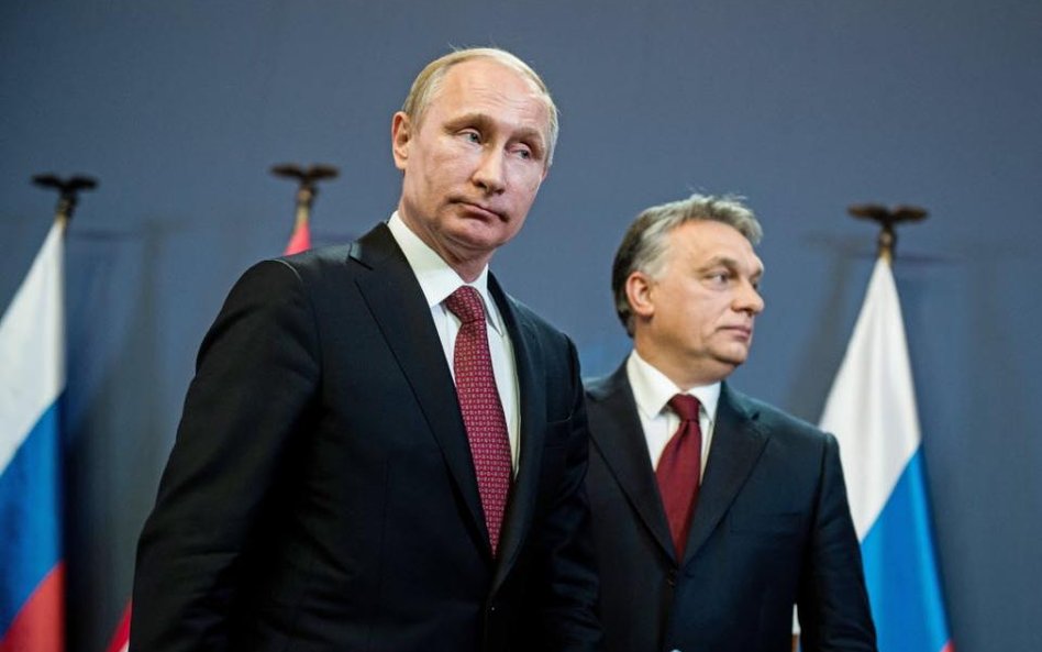 Prezydent Rosji Władimir Putin i premier Węgier Victor Orban