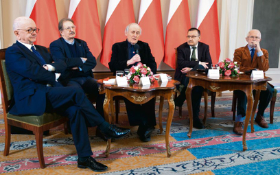 Debata odbyła się 20 lutego 2020 r. Od lewej: prof. Włodzimierz Suleja (IPN, Uniwersytet Wrocławski)