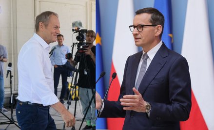 Donald Tusk i Mateusz Morawiecki