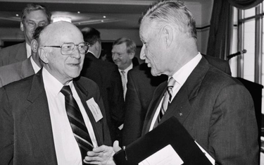 Jan Nowak Jezioranski i Zbigniew Brzeziński. 29 czerwca 1996 r.