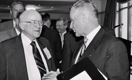 Jan Nowak Jezioranski i Zbigniew Brzeziński. 29 czerwca 1996 r.