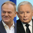 Vůdci strany si užívají největší podporu: Donald Tusk (KO), Jarosław Kaczy