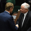 Donald Tusk i Jarosław Kaczyński w 2014 roku