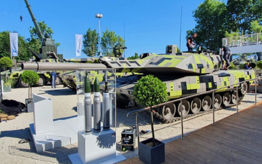 Czołg Rheinmetall KF51 Panther zaprezentowany na salonie Eurosatory 2022.