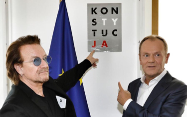 Szydło o zdjęciu Tuska z Bono: To ustawka
