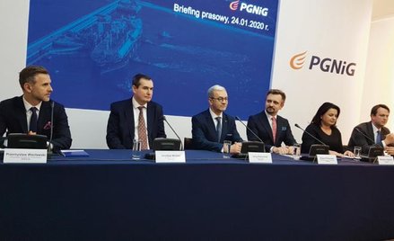 W piątkowej konferencji prasowej zorganizowanej przez PGNiG udział wziął cały nowy zarząd gazownicze