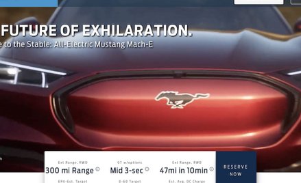 Ford Mustang Mach e: Wyciekły zdjęcia elektrycznego Mustanga