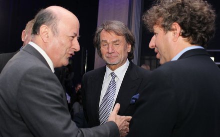 Gala Listy 500 Rzeczpospolitej - kwiecień 202. Od lewej: minister Jacek Rostowski, Jan Kulczyk Grzeg