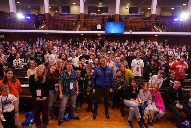 Drugą częścią wydarzenia na UW było spotkanie z młodymi ludźmi