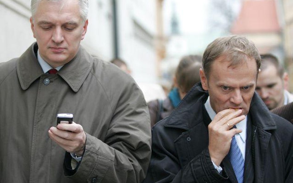 Premier Donald Tusk i Jarosław Gowin