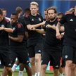 Rozgrzewka piłkarzy Manchesteru United