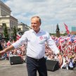 Donald Tusk na Wielkim Marszu Patriotów w Warszawie