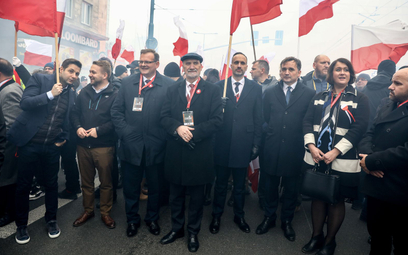 Politycy na Marszu Niepodległości. Duża reprezentacja Solidarnej Polski