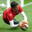 Wojciech Szczęsny podczas meczu Polska - Niemcy
