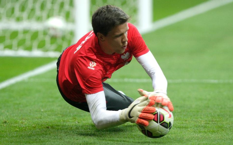 Wojciech Szczęsny podczas meczu Polska - Niemcy