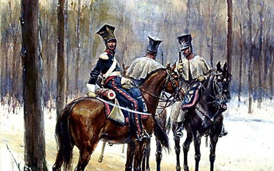 <Bronisław Gembarzewski „Patrol Szwoleżerów Gwardii”, akwarela (ok. 1900 r.)