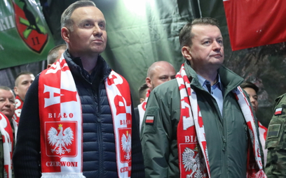 Minister Mariusz Błaszczak nie zwlekał, szybko powtórzył słowa Jarosława Kaczyńskiego i podał Bundes