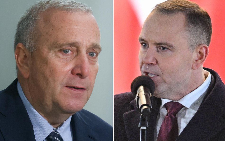 Grzegorz Schetyna i Karol Nawrocki