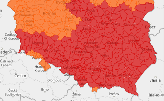 Ostrzeżenia IMGW przed upałem objęły niemal całą Polskę