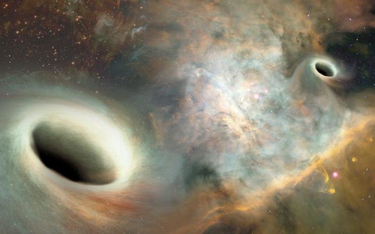 Spotkanie czarnych dziur wywołuje fale grawitacyjne, które niedawno udało nam się zarejestrować