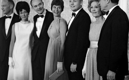 W latach 60. w kosmos latali tylko dojrzali, żonaci mężczyźni... Na zdjęciu: prezydent Richard Nixon