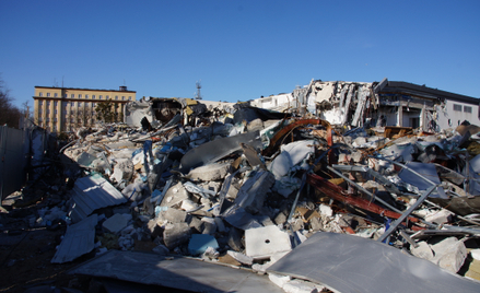 Jedna ze zniszczonych ukraińskich miejscowości.