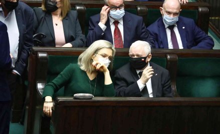 Jarosław Kaczyński w sejmowych ławach