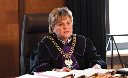 Sędzia Beata Najjar na sali rozpraw Sądu Okręgowego w Warszawie