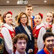 Marszałek Senatu Małgorzata Kidawa-Błońska w Astanie w otoczeniu Polonii