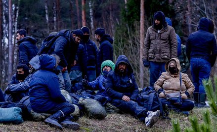 Migranci na granicy polsko-białoruskiej, listopad 2021 r.