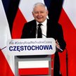 Prezes PiS Jarosław Kaczyński podczas spotkania z mieszkańcami Częstochowy, w ramach objazdu po kraj