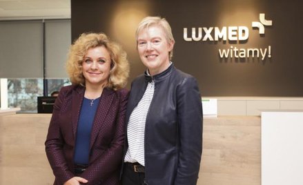 Evelyn Bourke (z praej), prezes Bupa i Anna Rulkiewicz, prezes Grupy LUX MED