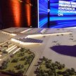 Makieta zaprezentowana na konferencji podsumowującej prace przy Centralnym Porcie Komunikacyjnym, wr