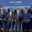 Ceremonia otwarcia biura Dubai Chamber International w Warszawie, 13 października 2025 r. Od lewej: 