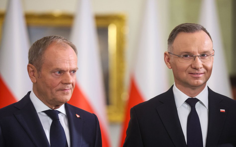 Donald Tusk i Andrzej Duda