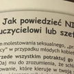 Poradnik dla uczniów: Ofiara molestowania powinna być miła