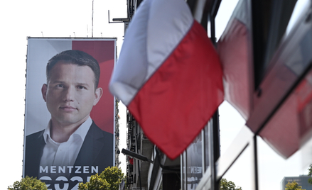 Baner wyborczy Sławomira Mentzena