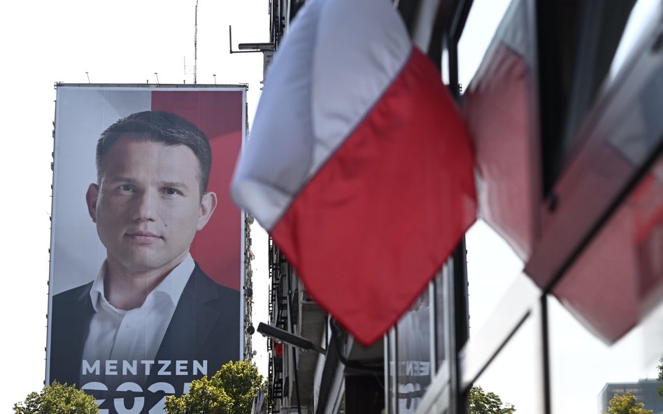 Baner wyborczy Sławomira Mentzena