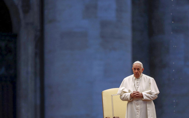 Samotna modlitwa papieża Franciszka