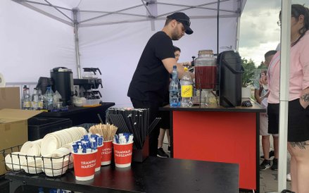 Organizatorzy przygotowali napoje dla licznych gości mistrzostw