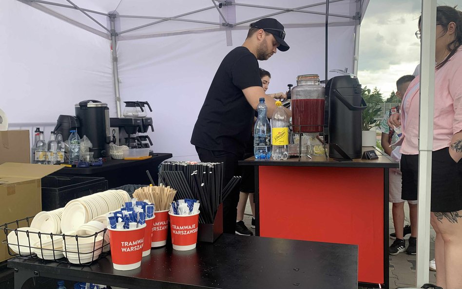 Organizatorzy przygotowali napoje dla licznych gości mistrzostw