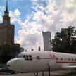 Samolot z polskim godłem stanął w centrum Warszawy